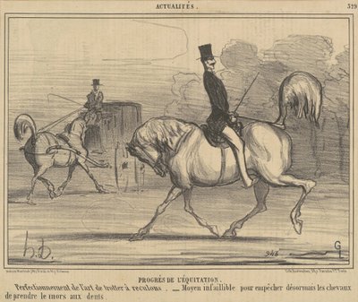 馬術の進歩 作： Honoré Daumier