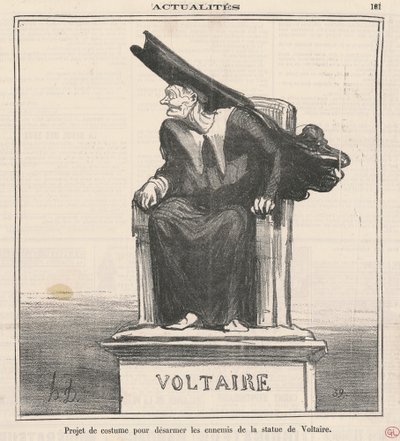 プロジェクト ... ヴォルテールの敵を武装解除する 作： Honoré Daumier
