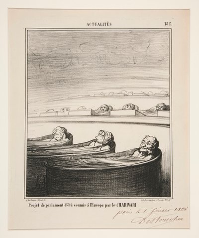 議会の草案 作： Honoré Daumier