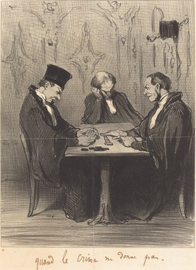犯罪が許さないとき 作： Honoré Daumier