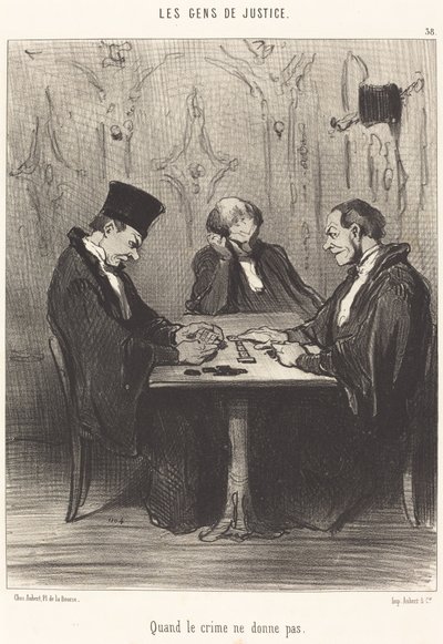犯罪が許さないとき 作： Honoré Daumier