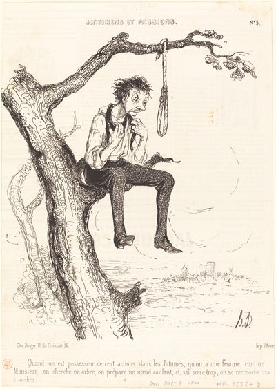 100株持っていると… 作： Honoré Daumier