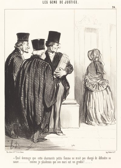 この素敵な...女性が... 作： Honoré Daumier