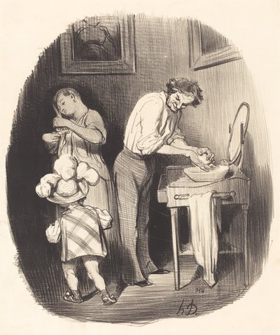 彼はなんていいんだ、ドドレ… 作： Honoré Daumier