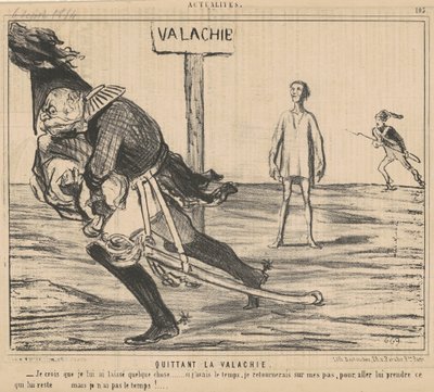 ワラキアを離れる 作： Honoré Daumier