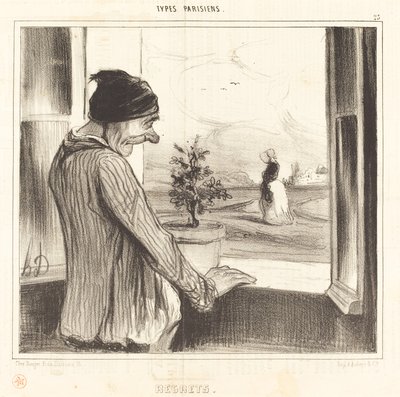 後悔 作： Honoré Daumier
