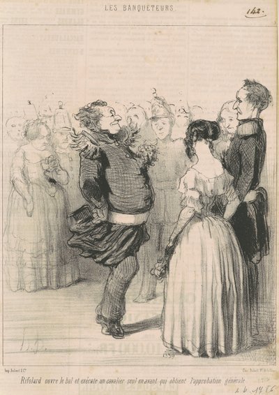 リフォルドはボールを開きます... 作： Honoré Daumier
