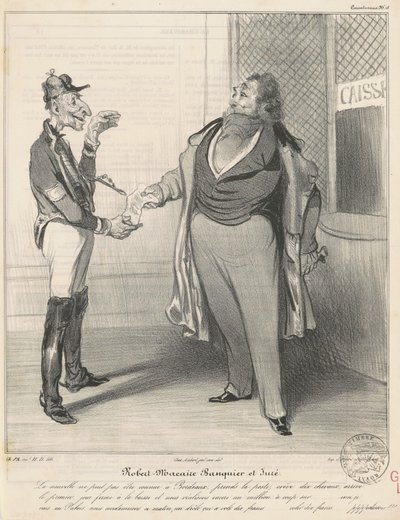 ロバート・マケア銀行家および陪審員 作： Honoré Daumier