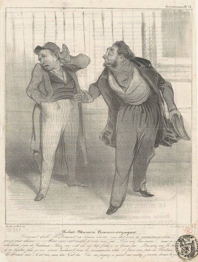 ロバート・マケーア旅行係 作： Honoré Daumier