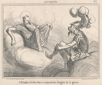 聖ミトファンと神マルス… 作： Honoré Daumier
