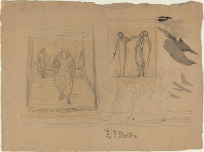 正義の宮殿でのシーン 作： Honoré Daumier