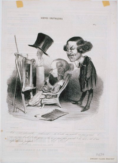 グロテスクなシーン-ああ！それは立派です 作： Honoré Daumier