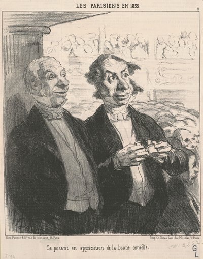 鑑賞者を装う 作： Honoré Daumier