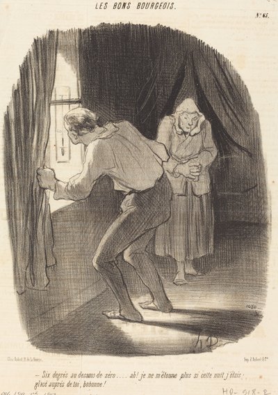 零下6度… 作： Honoré Daumier