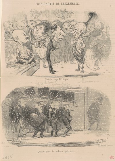 デュパン氏の夜 作： Honoré Daumier