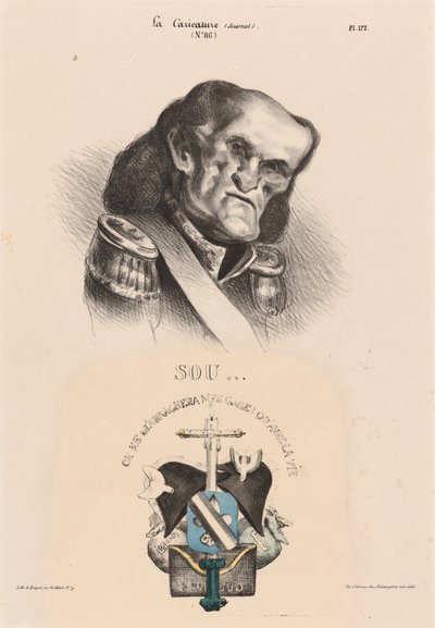 スールト（元帥） 作： Honoré Daumier
