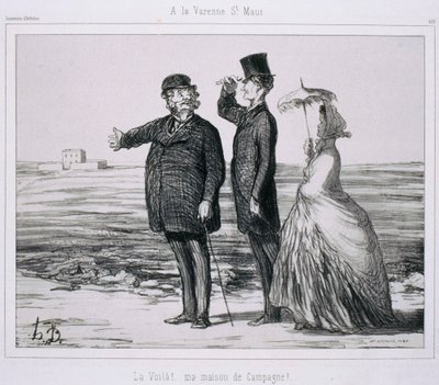 Souvenir d&39;Artistes- At La Varenne-Saint-Maur 作： Honoré Daumier