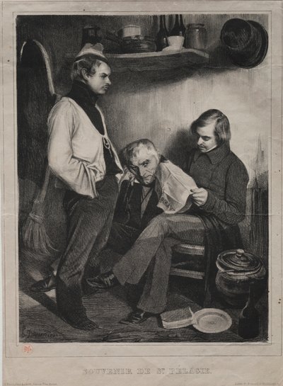 Steによる刑務所のお土産ペラギー、1834年。 作： Honoré Daumier