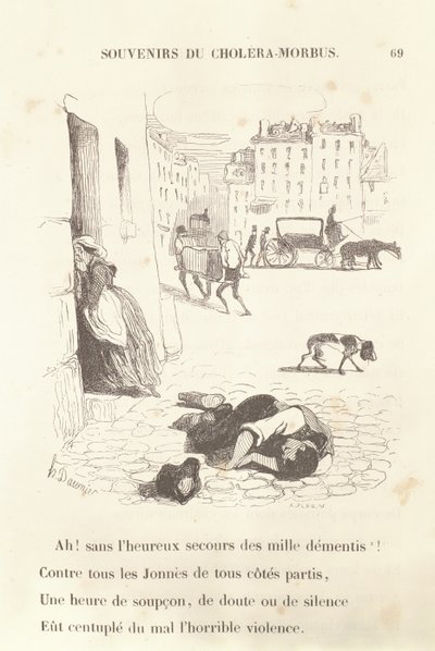 お土産デュショレラモルブス、1840年 作： Honoré Daumier