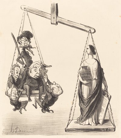 普通選挙権 作： Honoré Daumier
