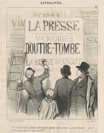 これを投稿したいのは間違っています... 広告... 作： Honoré Daumier
