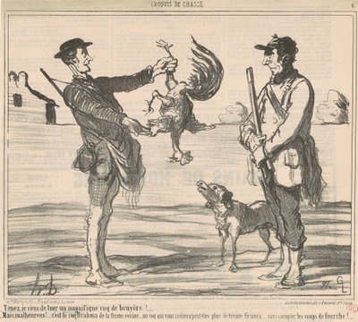 ここで、私は素晴らしいものを殺しました... 作： Honoré Daumier