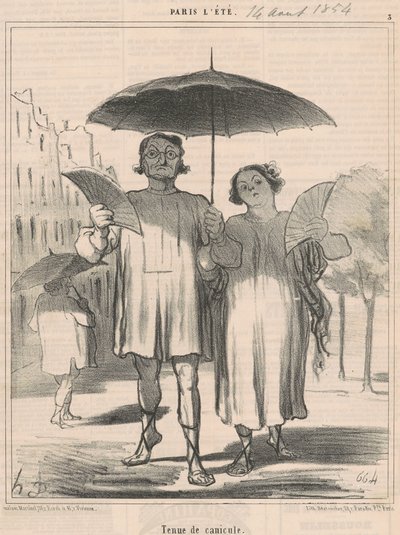 猛暑の服装 作： Honoré Daumier