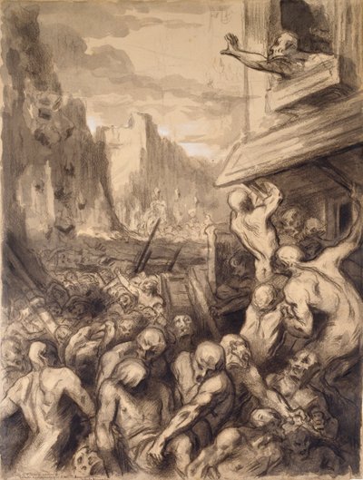 都市の破壊」 19世紀半ば 作： Honoré Daumier