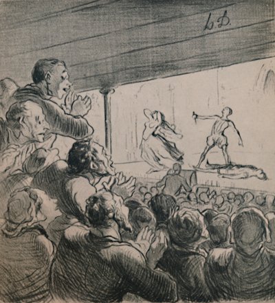 ドラマ、1860年代、1946年。 作： Honoré Daumier