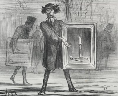 1859年の展覧会（プレート1）：彼らはこれを拒否しました、Ignoramuses！ 作： Honoré Daumier