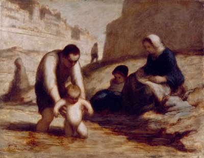 最初のバス 作： Honoré Daumier