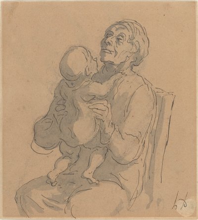 祖母 作： Honoré Daumier