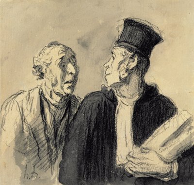 弁護士とそのクライアント 作： Honoré Daumier