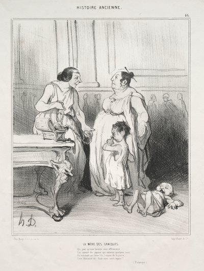 グラッキの母 作： Honoré Daumier
