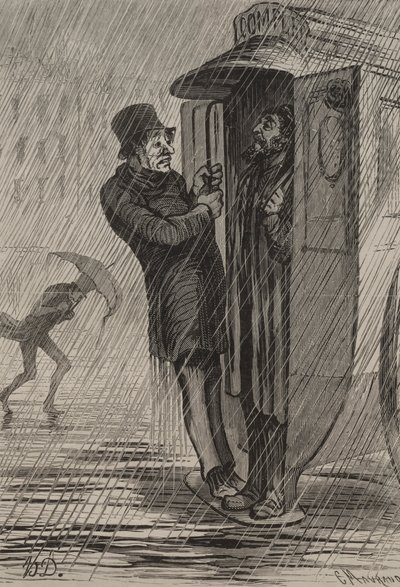 オムニバス：フル。 作： Honoré Daumier