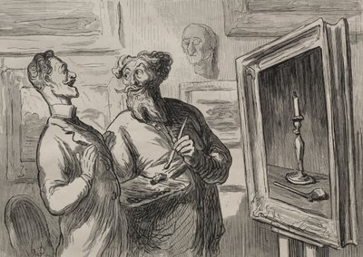 画家：リアリストは常に彼を賞賛する別のリアリストを見つけます。 作： Honoré Daumier