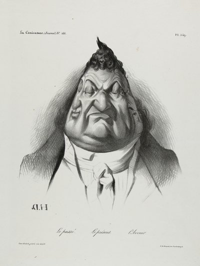 過去、現在、未来、プレート349、1834 作： Honoré Daumier