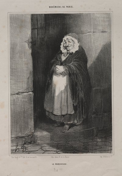 歩行者 作： Honoré Daumier