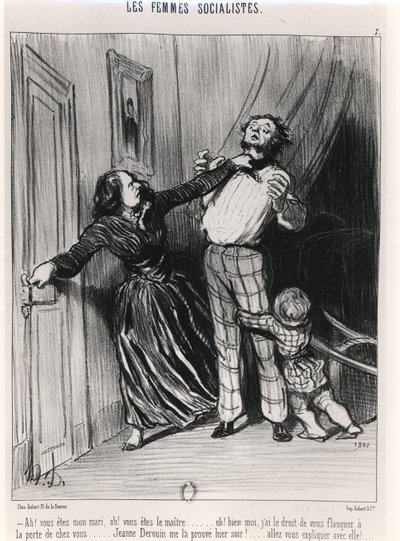 社会主義女性、1849 作： Honoré Daumier