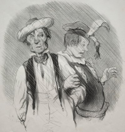 The Beautiful days of life、プレート 18: マルディグラ 作： Honoré Daumier