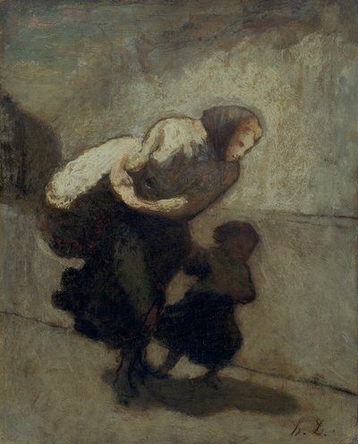 重い重荷」1828年～1879年 作： Honoré Daumier