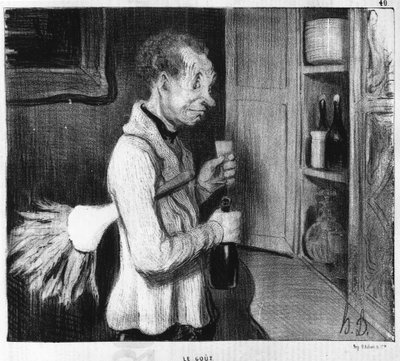 味：オノレ・ドーミエ（1808-1879）の「サンク・センス」のシリーズ。「シャリヴァリ 作： Honoré Daumier
