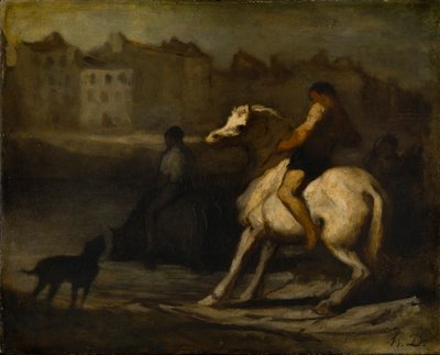 「水飲み場」、1828-1879 作： Honoré Daumier