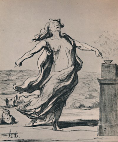 これはそれを殺した、1871年、1946年 作： Honoré Daumier
