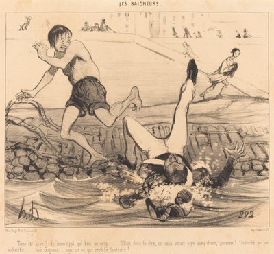 これがあなたのアイデアです！ ショットを飲む自治体... 作： Honoré Daumier