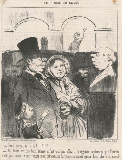 ほら、お父さん、そこだ！ ... 作： Honoré Daumier
