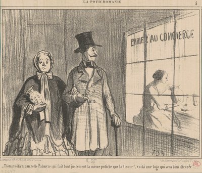 ほら、ここでマンゼル・パルミルがやっている... 作： Honoré Daumier