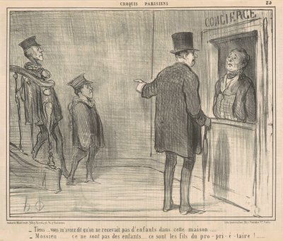ここで...あなたは私に言った... 作： Honoré Daumier