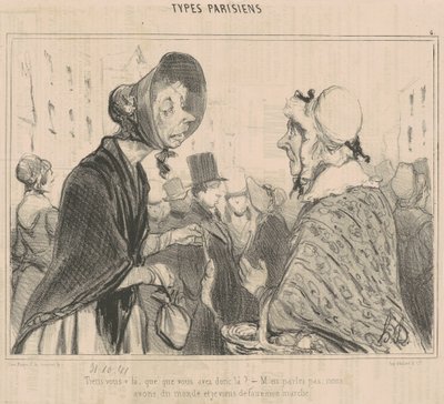 ほら、何持ってる？ 作： Honoré Daumier