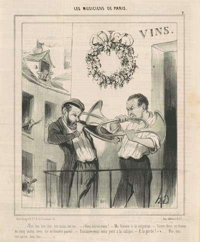あなたの、あなたの...あなたのテイン... 作： Honoré Daumier